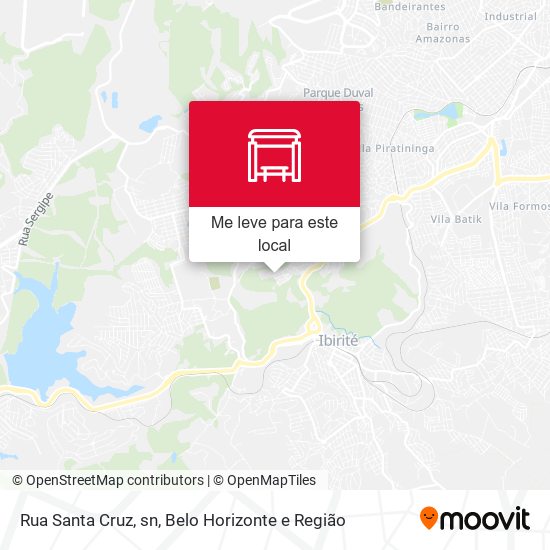 Rua Santa Cruz, sn mapa