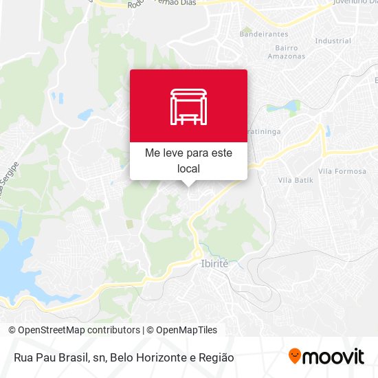 Rua Pau Brasil, sn mapa