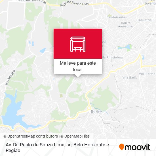 Av. Dr. Paulo de Souza Lima, sn mapa