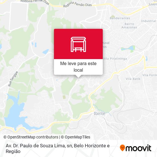 Av. Dr. Paulo de Souza Lima, sn mapa