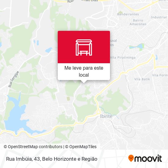 Rua Imbúia, 43 mapa