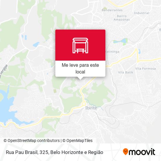 Rua Pau Brasil, 325 mapa