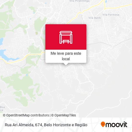 Rua Ari Almeida, 674 mapa