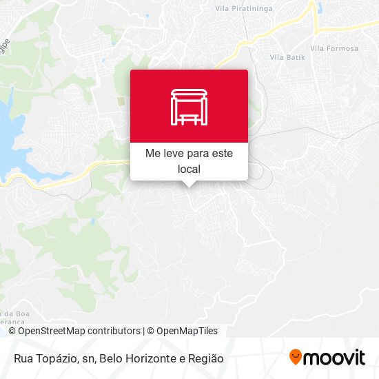 Rua Topázio, sn mapa