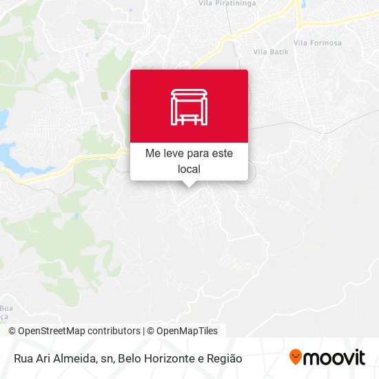 Rua Ari Almeida, sn mapa