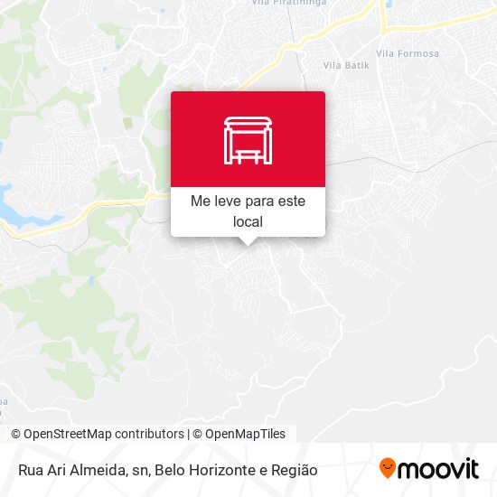 Rua Ari Almeida, sn mapa