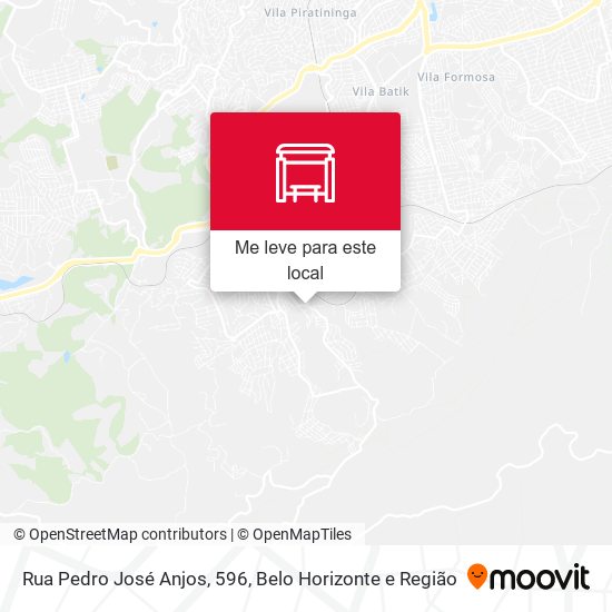 Rua Pedro José Anjos, 596 mapa