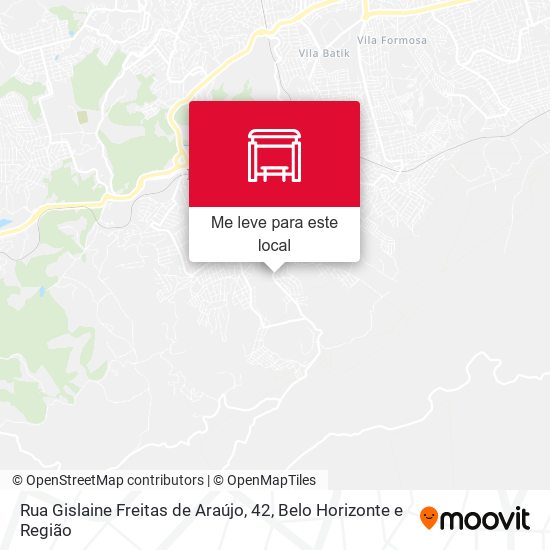 Rua Gislaine Freitas de Araújo, 42 mapa