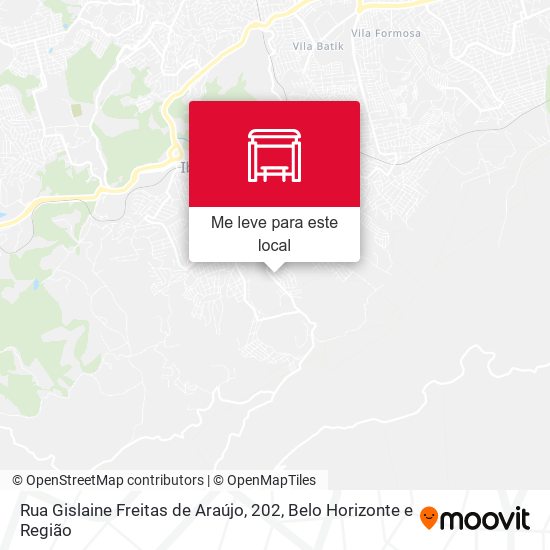 Rua Gislaine Freitas de Araújo, 202 mapa