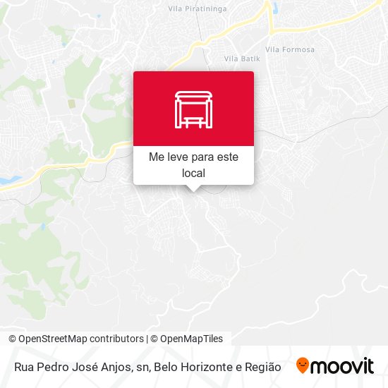 Rua Pedro José Anjos, sn mapa