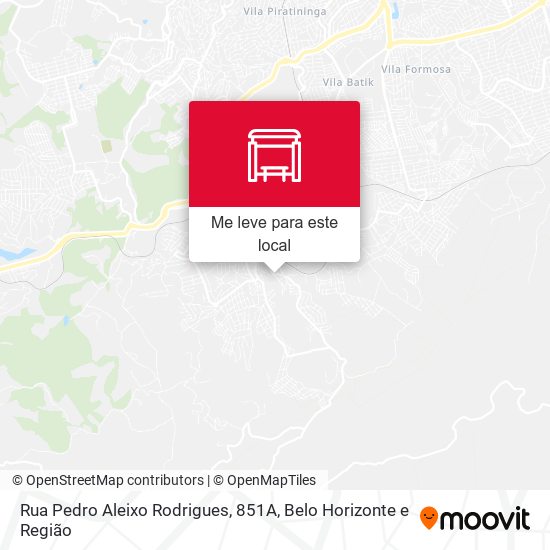Rua Pedro Aleixo Rodrigues, 851A mapa