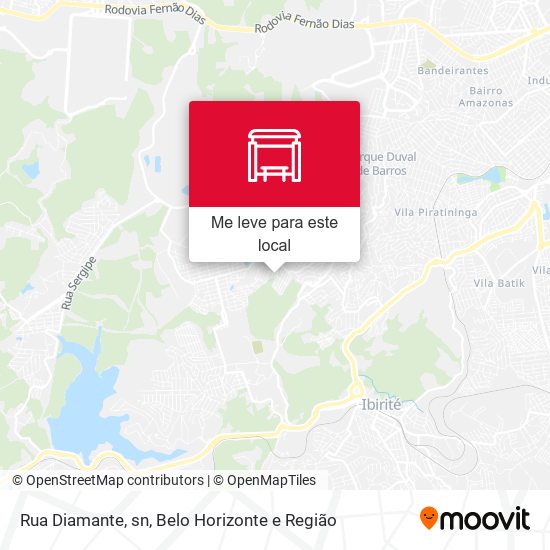Rua Diamante, sn mapa