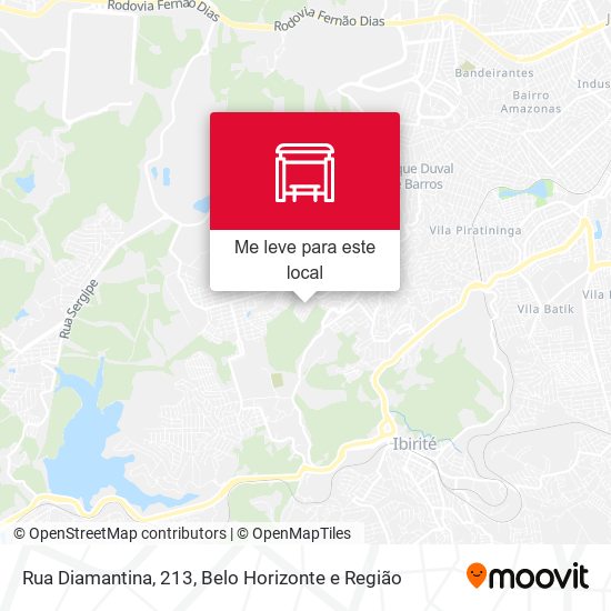 Rua Diamantina, 213 mapa
