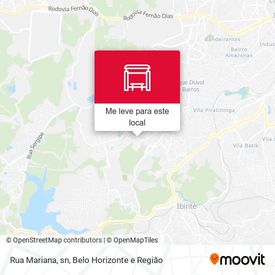 Rua Mariana, sn mapa