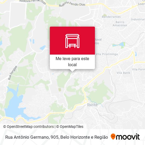 Rua Antônio Germano, 905 mapa