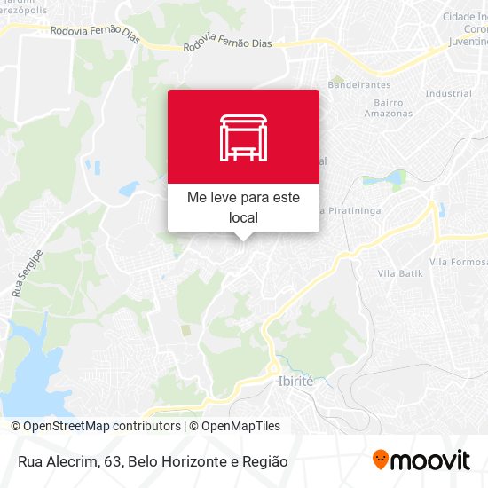 Rua Alecrim, 63 mapa