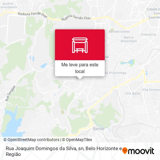 Rua Joaquim Domingos da Silva, sn mapa