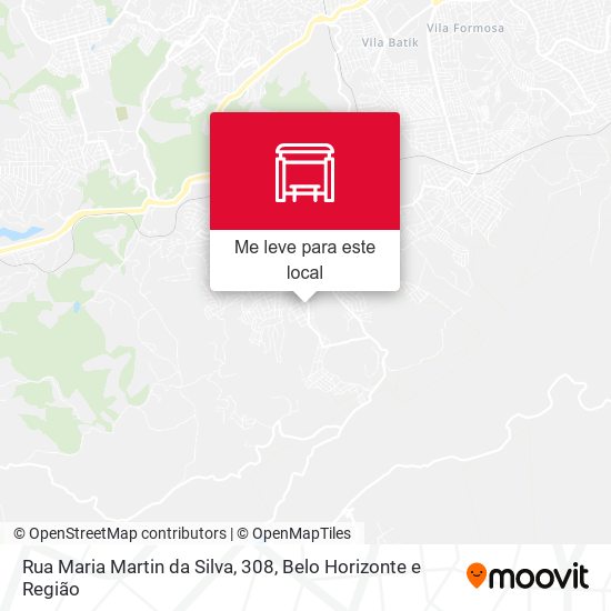 Rua Maria Martin da Silva, 308 mapa