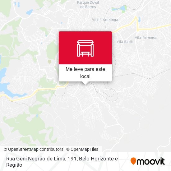Rua Geni Negrão de Lima, 191 mapa
