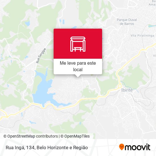 Rua Ingá, 134 mapa