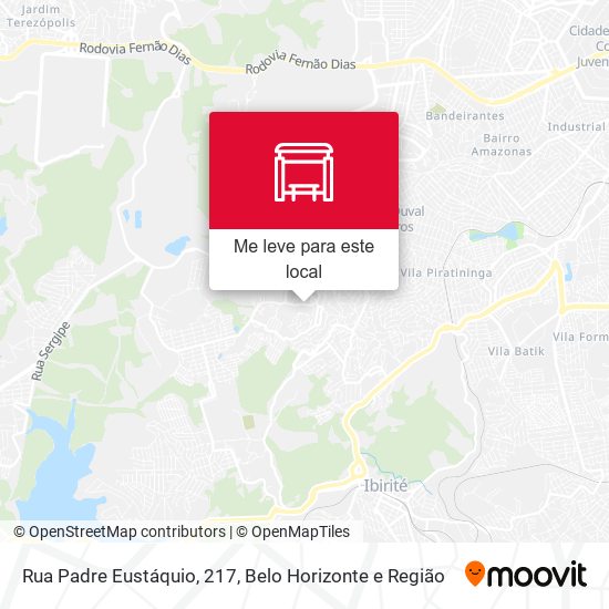 Rua Padre Eustáquio, 217 mapa