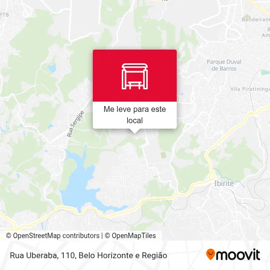 Rua Uberaba, 110 mapa