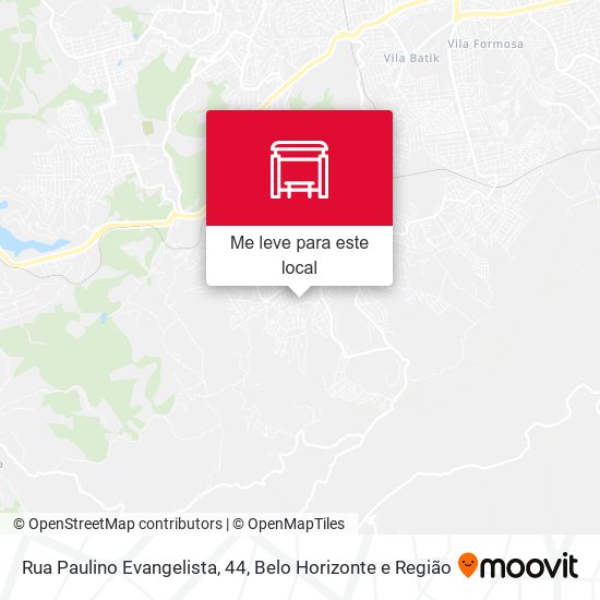 Rua Paulino Evangelista, 44 mapa