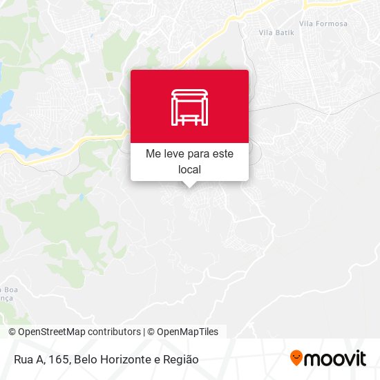 Rua A, 165 mapa