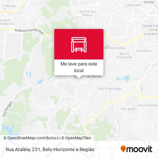 Rua Ataléia, 231 mapa