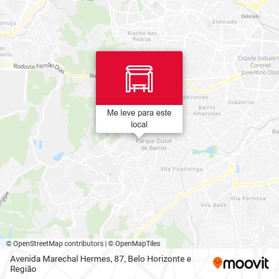 Avenida Marechal Hermes, 87 mapa