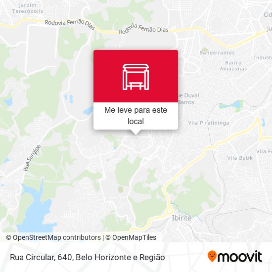 Rua Circular, 640 mapa