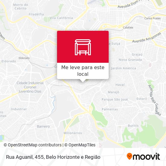 Rua Aguanil, 455 mapa