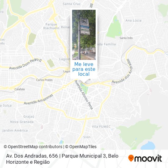 Av. Dos Andradas, 656 | Parque Municipal 3 mapa