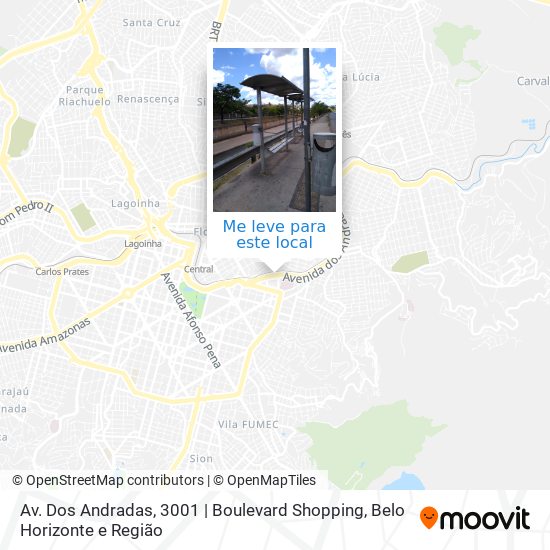 Av. Dos Andradas, 3001 | Boulevard Shopping mapa