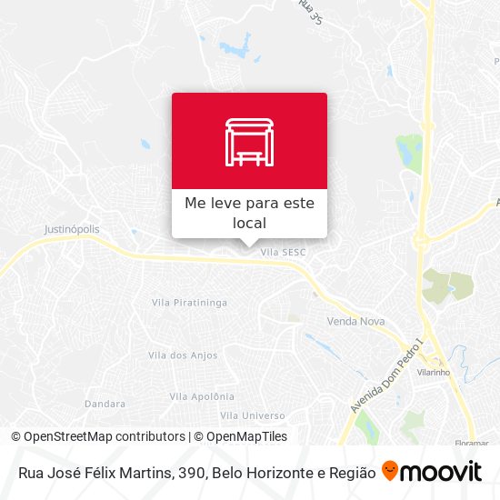 Rua José Félix Martins, 390 mapa