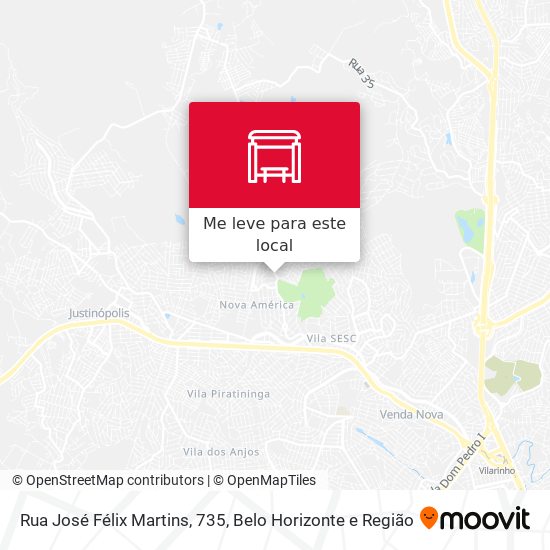 Rua José Félix Martins, 735 mapa