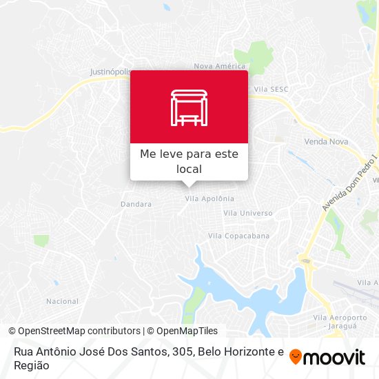 Rua Antônio José Dos Santos, 305 mapa