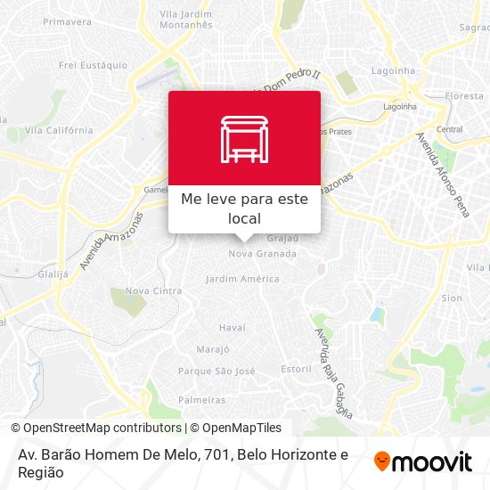 Av. Barão Homem De Melo, 701 mapa