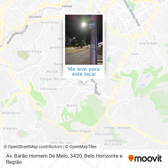 Av. Barão Homem De Melo, 3420 mapa