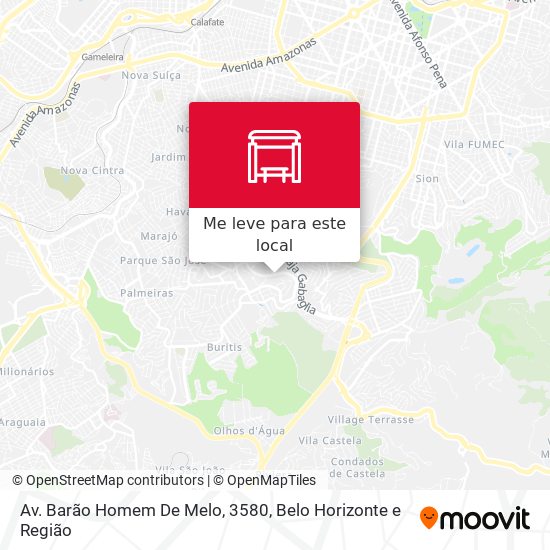 Av. Barão Homem De Melo, 3580 mapa