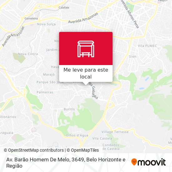 Av. Barão Homem De Melo, 3649 mapa