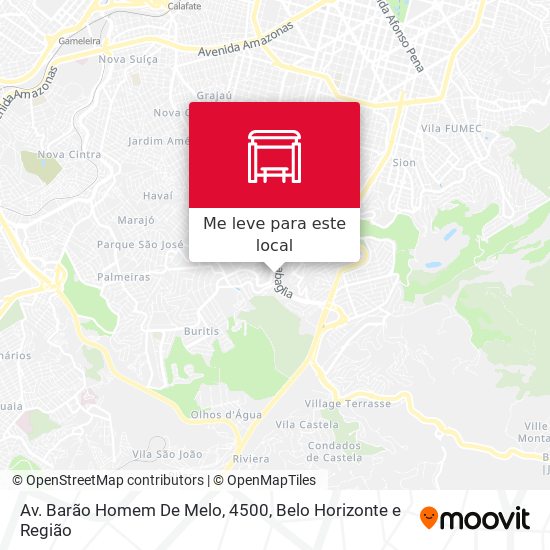 Av. Barão Homem De Melo, 4500 mapa