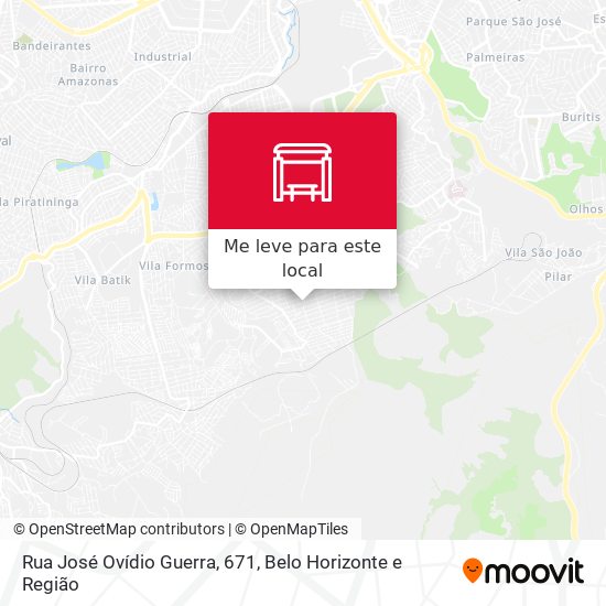 Rua José Ovídio Guerra, 671 mapa