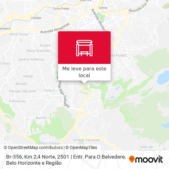 Br-356, Km 2,4 Norte, 2501 | Entr. Para O Belvedere mapa