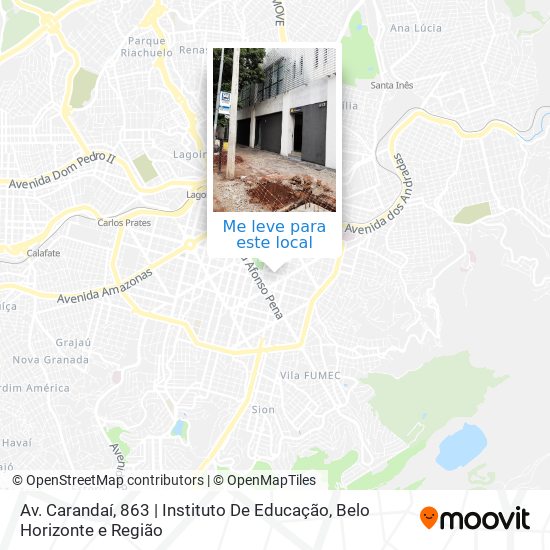 Av. Carandaí, 863 | Instituto De Educação mapa