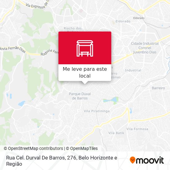 Rua Cel. Durval De Barros, 276 mapa