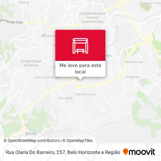 Rua Olaria Do Barreiro, 257 mapa
