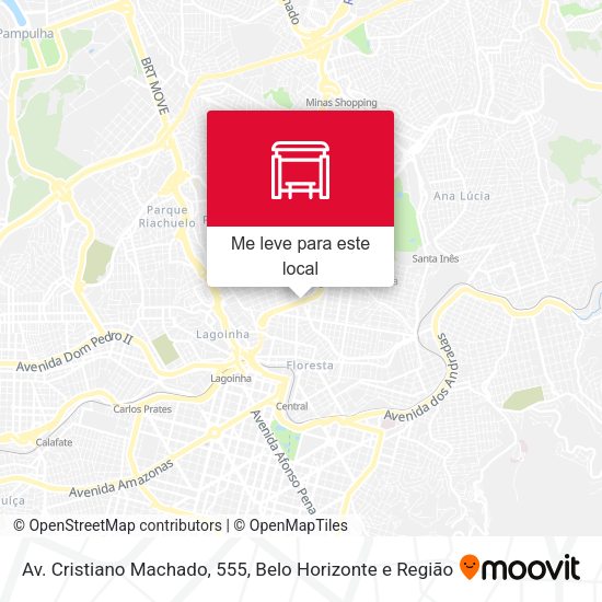 Av. Cristiano Machado, 555 mapa