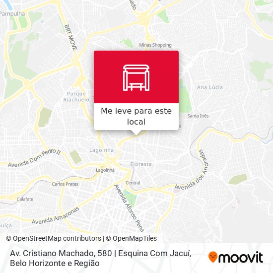 Av. Cristiano Machado, 580 | Esquina Com Jacuí mapa