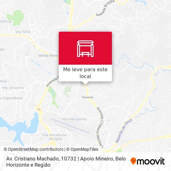 Av. Cristiano Machado, 10732 | Apoio Mineiro mapa